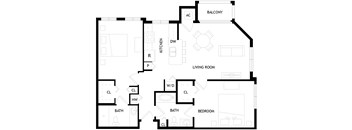 A black and white image of the B3 floor plan.