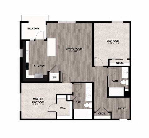 B3.1 Floorplan at Metro Mission Valley, California, 92108
