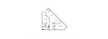 bedroom floor plan | the commons at canal winchester