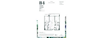 A poster advertising a 2 bedroom, 2 bathroom apartment for rent at 375 Camino de la Batalla, San Diego, CA 92108.