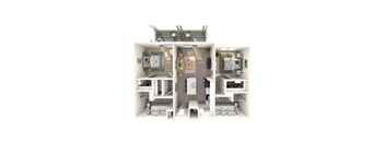 bedroom floor plan  the falls apartments uca heights