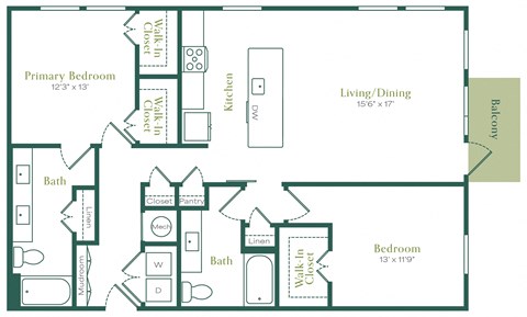 a blueprint of a floor plan with a bedroom and a living room