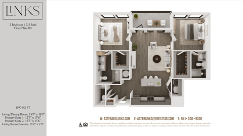 a 1 bedroom floor plan  lofts on the park