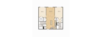 this is a floor plan of a 2100 sq ft apartment