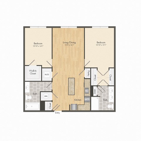 this is a floor plan of a 2100 sq ft apartment