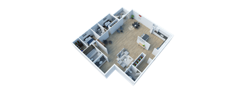 B4 v2 Floor Plan at The Fulton, California, 91423
