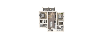 bedroom floor plan  the falls apartments 601 euclid avenue