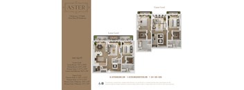 site plan of the upper and lower level apartments