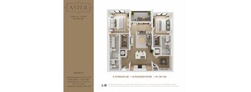 floor plan of a 1 bedroom apartment with a bathroom and a living room