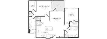 A black and white image of a house floor plan.