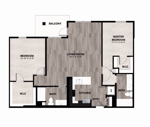 B5 Floorplan at Metro Mission Valley, San Diego