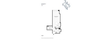 the floor plan of 3 bedroom apartment at the residences atmask