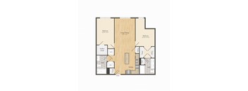 this floor plan is an approximation of our 1 bedroom floor plan