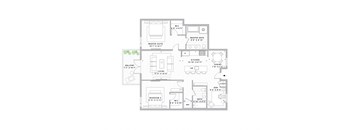 the floor plans of the apartments