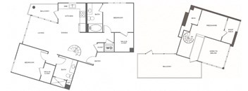 floor plan of an apartment home
