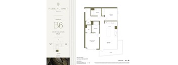 A floor plan for a Park Summit residence at 555 Uplas Street, San Diego, California 92103.