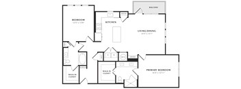 A black and white image of a house floor plan.
