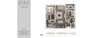 a 1 bedroom floor plan  lofts on the park