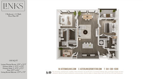 a 1 bedroom floor plan  lofts on the park