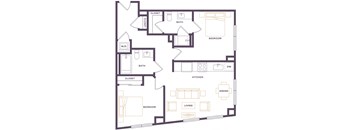 a floor plan of the apartment