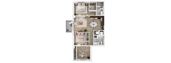 A series of images showing different room layouts.