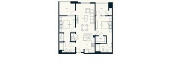 a blueprint of a floor plan of a house