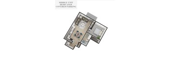 Covered Parking Floor Plan at Banner Hill Townhomes, Bluffdale