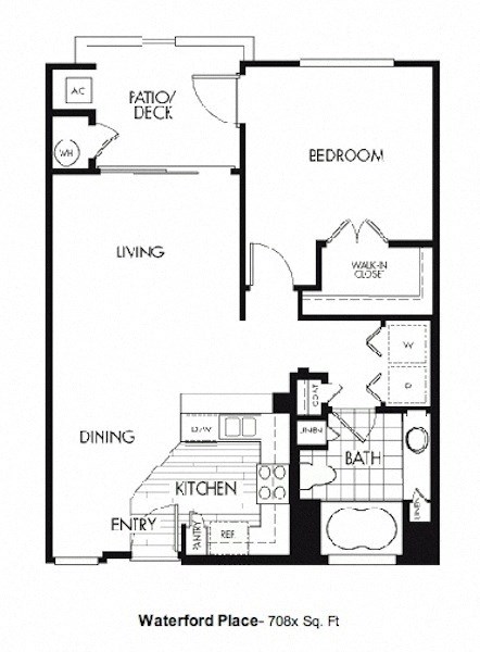 a floor plan of a small house with a bedroom and a living room