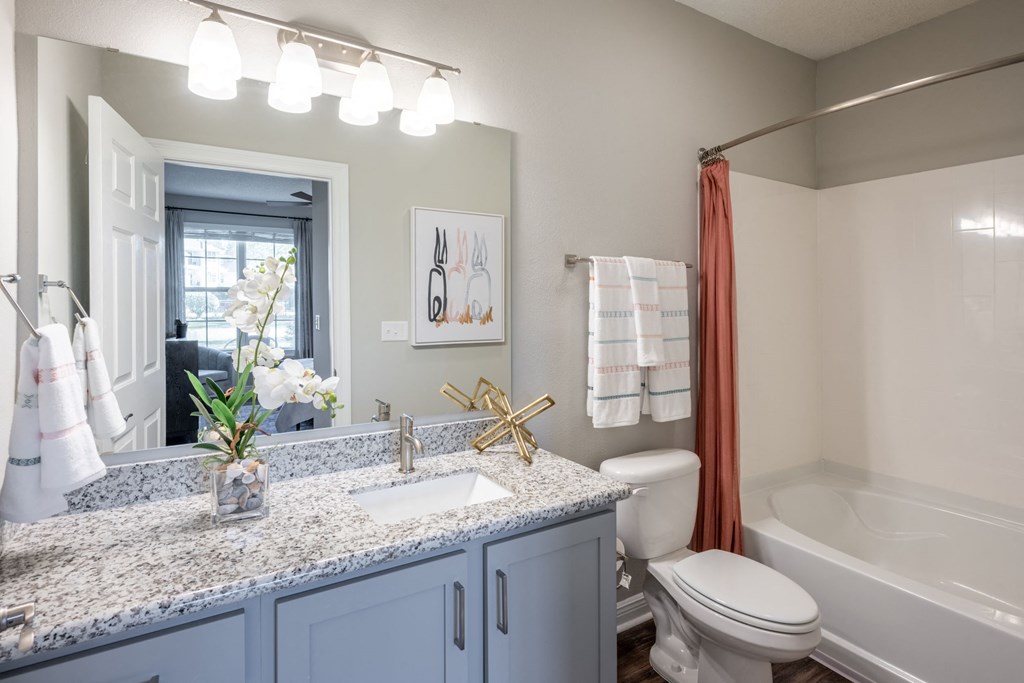 Stylish Bathroom at Blu on the Boulevard, Baton Rouge, LA, 70810