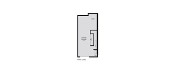 floor plan of the first level of a small house