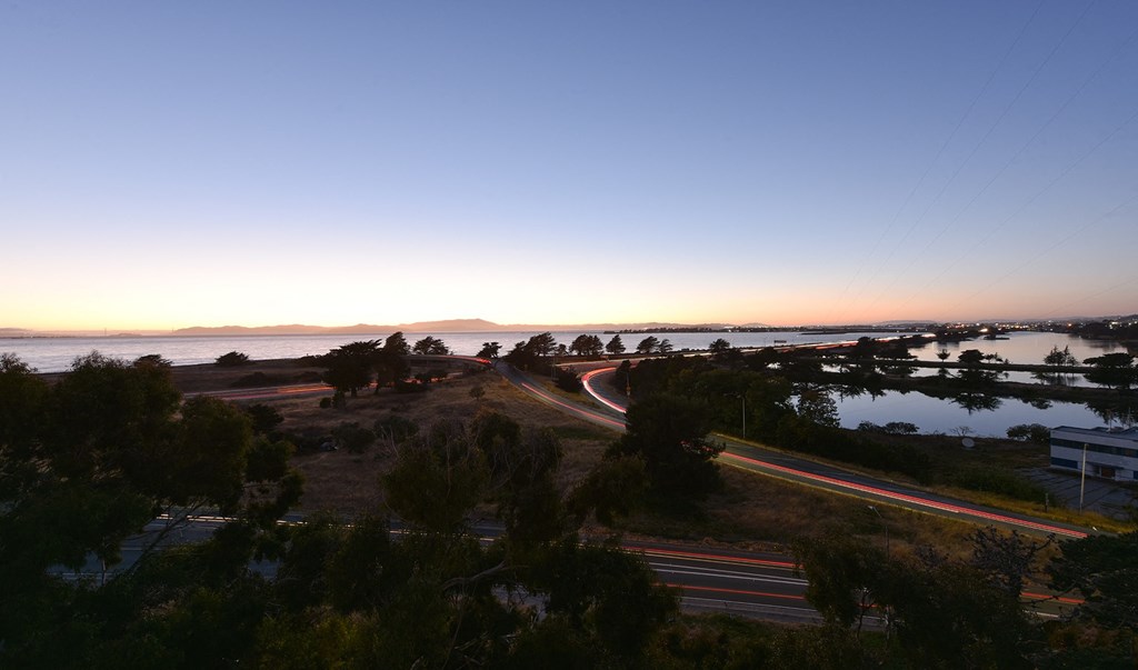 a view of the pacific ocean from the apartment