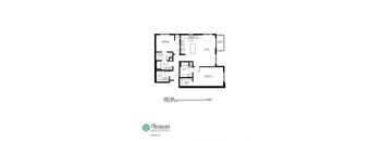 the floor plan of unit b3 of the villas at the baths