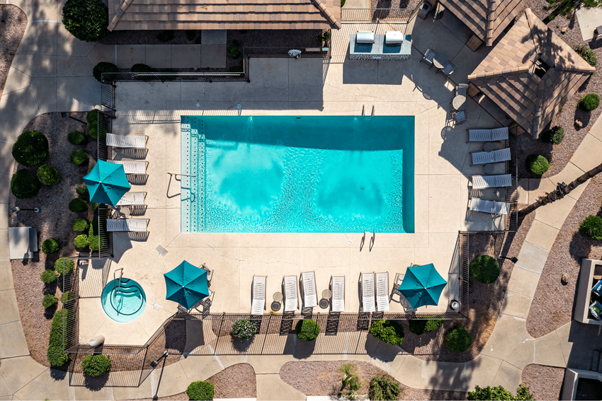 The Bella Swimming Pool Aerial