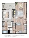 One Bedroom One Bath Floor Plan One Bedroom One Bath Floor Plan at Belmont Place, Georgia