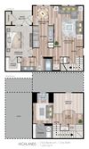 1 Bed 1 Bath Floor Plan 1 Bed 1 Bath Floor Plan at Belmont Place, Marietta, GA, 30067