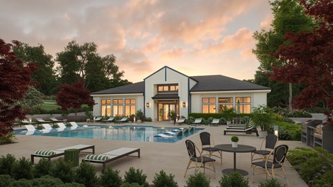 A house with a pool in the backyard.