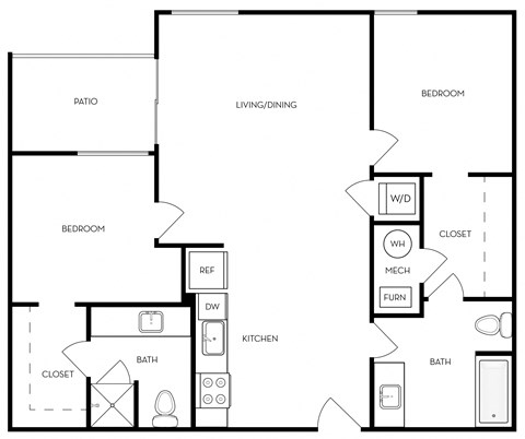 Two bedroom Two bathroom