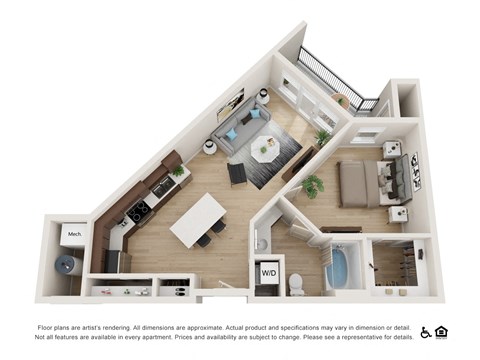 One bedroom one bathroom