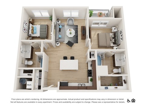 Two bedroom Two bathroom