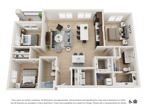Three bedroom two bathroom