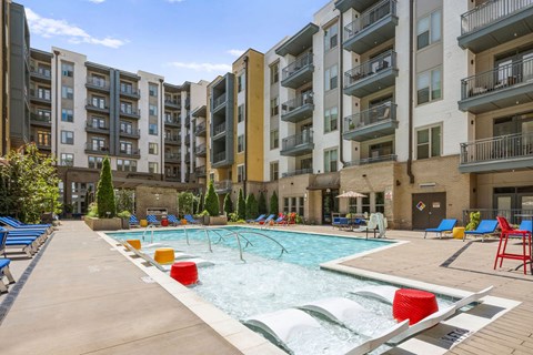 our apartments offer a swimming pool in front of our building