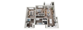 a 3d floor plan of a103103  1 bedroom