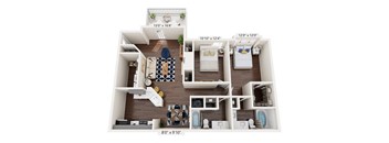 a 1 bedroom floor plan  the crossings