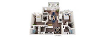 a 1 bedroom floor plan  503 square feet