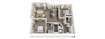 2 BR-A Floor plan