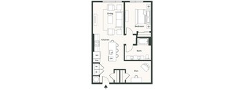 A black and white image of a floor plan for a house.