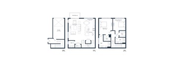 A diagram shows three different floor plans labeled OFL, 1FL, and 2FL.