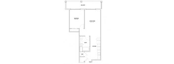 1A Floor plan at Burano, Long Beach, CA