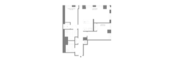 A floor plan of a building with rooms labeled in a foreign language.