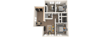C1 Coastline Floor Plan at Westmount at Downtown Tempe Apartments, Tempe, 85281